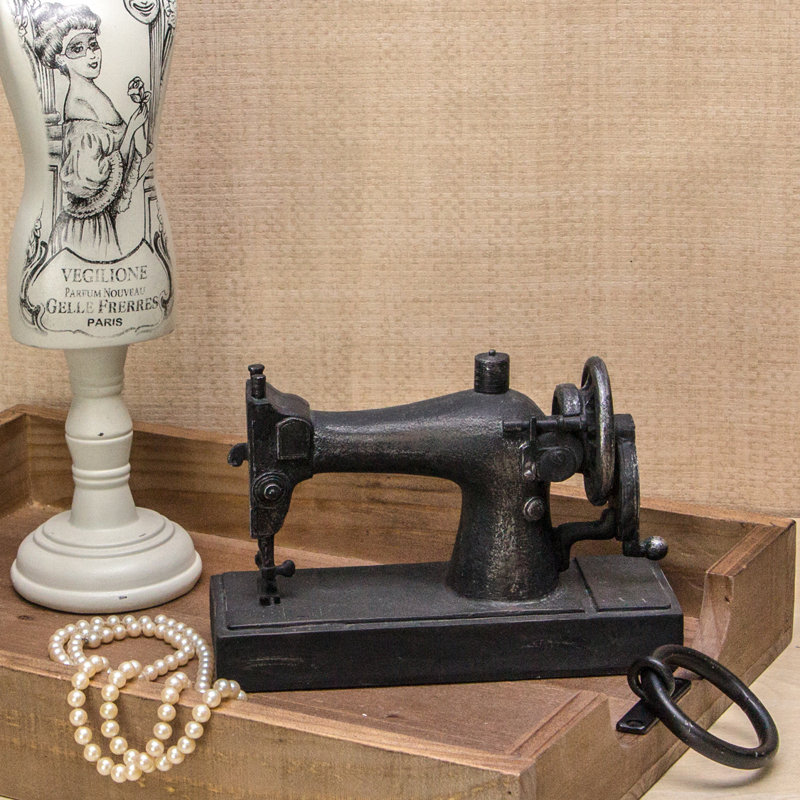 Gracie Oaks Sewing Machine Sculpture & Reviews Wayfair